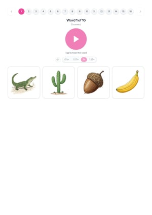 Identify words